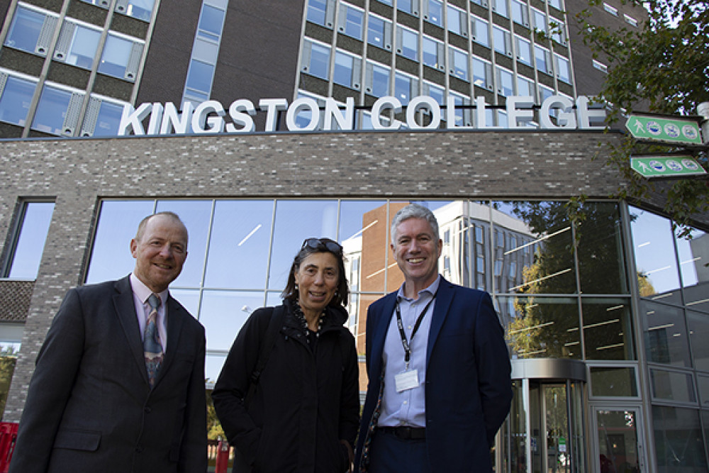 Kingston College celebrates BTEC Results. (Photo: Kingston College, South Thames Colleges Group)