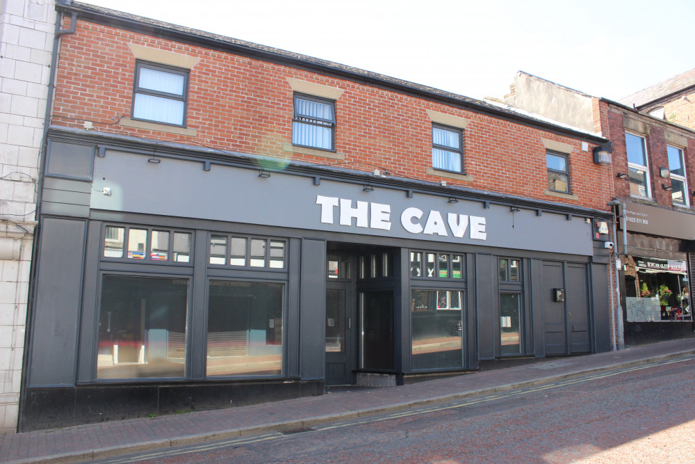 The Cave pictured last week. (Image - Macclesfield Nub News) 