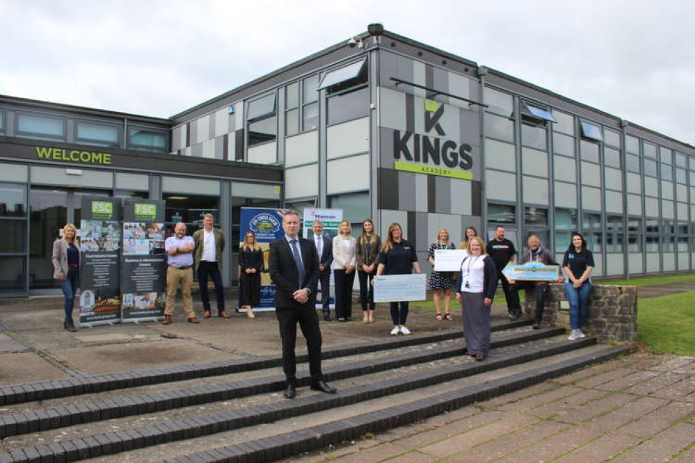 Business donate money to Kings for the Hub