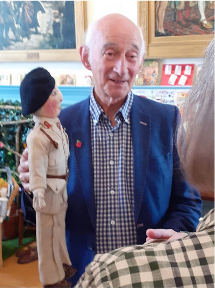 Paul Atterbury and a Bernard Montgomery doll