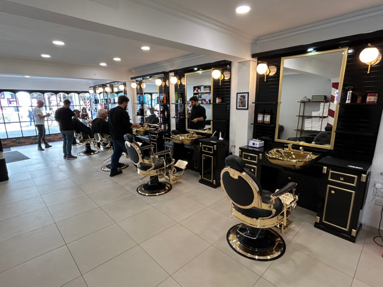 Inside the modern looking Istanbul Barber Falmouth.(Image: Nub News/Max Goodman)