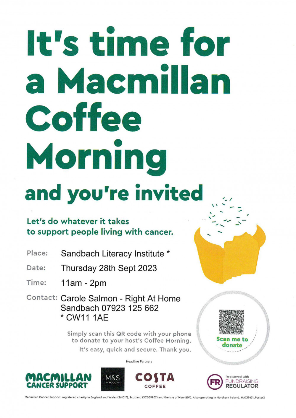 Cuppa & Connect - Macmillan Coffee Morning