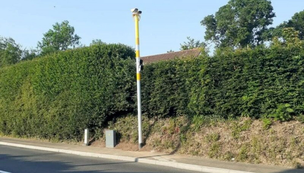 The new speed camera tested in Devon and Cornwall. (Image: Supplied by SWNS)