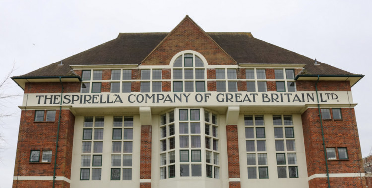 Five jobs available in and around Letchworth right now. PICTURE: Letchworth's iconic Spirella Building. CREDIT: Nub News 