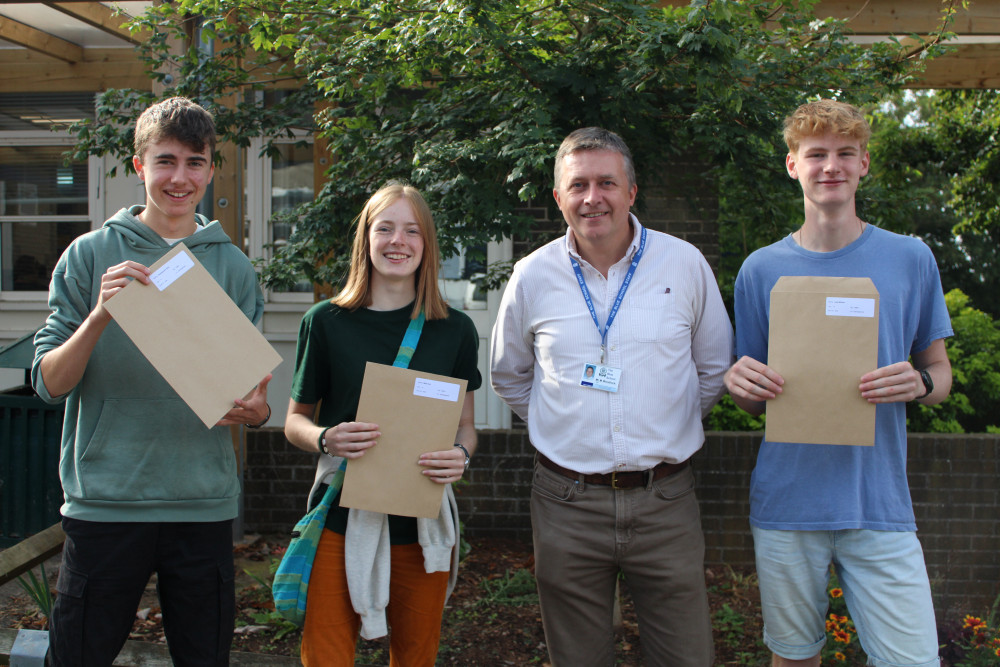 Students at the Blue School are collecting their GCSE results today 