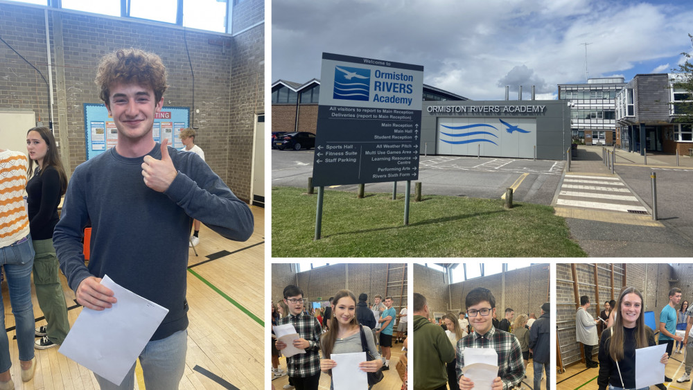 Hundreds of students will be collecting their results from the Academy today. (Photos: Ormiston Rivers Academy and Chloe Brewster)