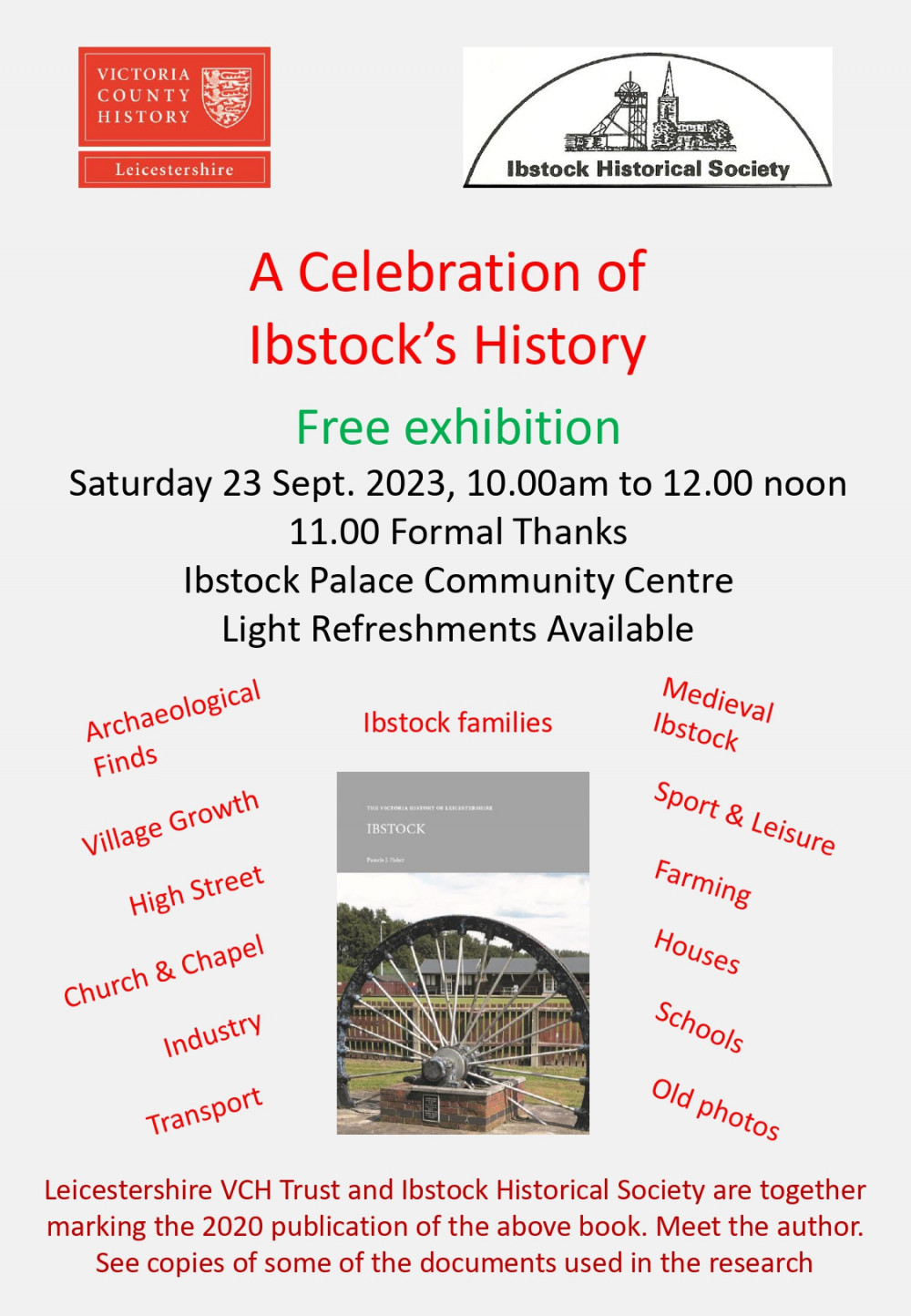 A Celebration of Ibstock's History at The Palace Community Centre, Ibstock, near Coalville