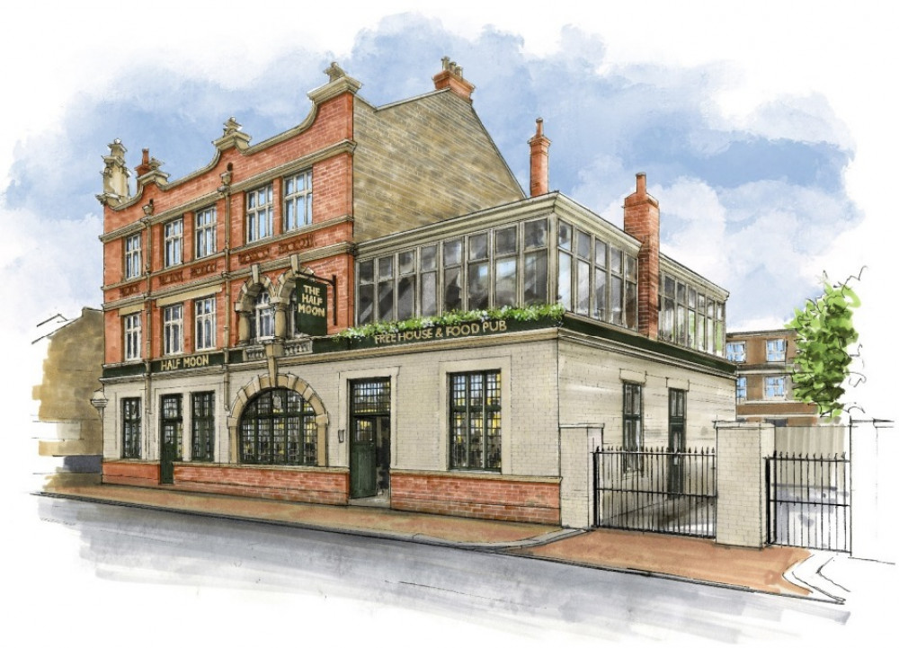 The Half Moon Pub plans. (Photo Credit: Planning Potential/Young’s, provided in Wandsworth Council documents). 