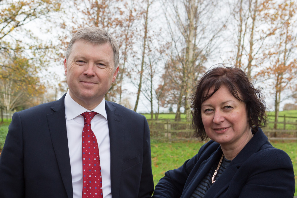 Peter and Michaela Whitehead of Whitehead's Estate Agents in Ashby de la Zouch