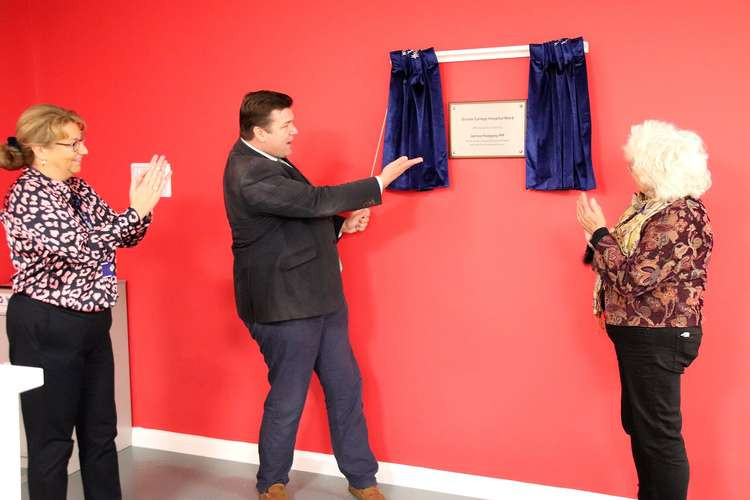 The official opening of the new hospital ward at Strode College