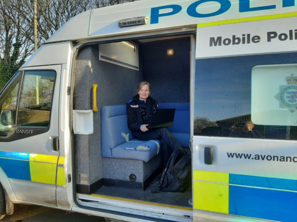 The Mobile Police Station in Glastonbury