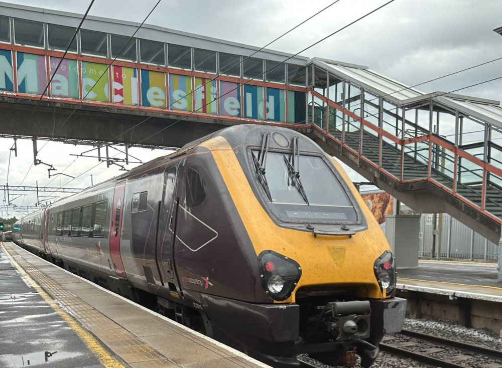 An Avanti West Coast train pulls in to Macclesfield Railway Station last Friday. (Image - Macclesfield Nub News) 