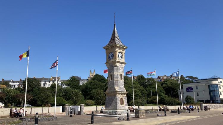 Clock tower, Exmouth (Nub News/ Will Goddard)