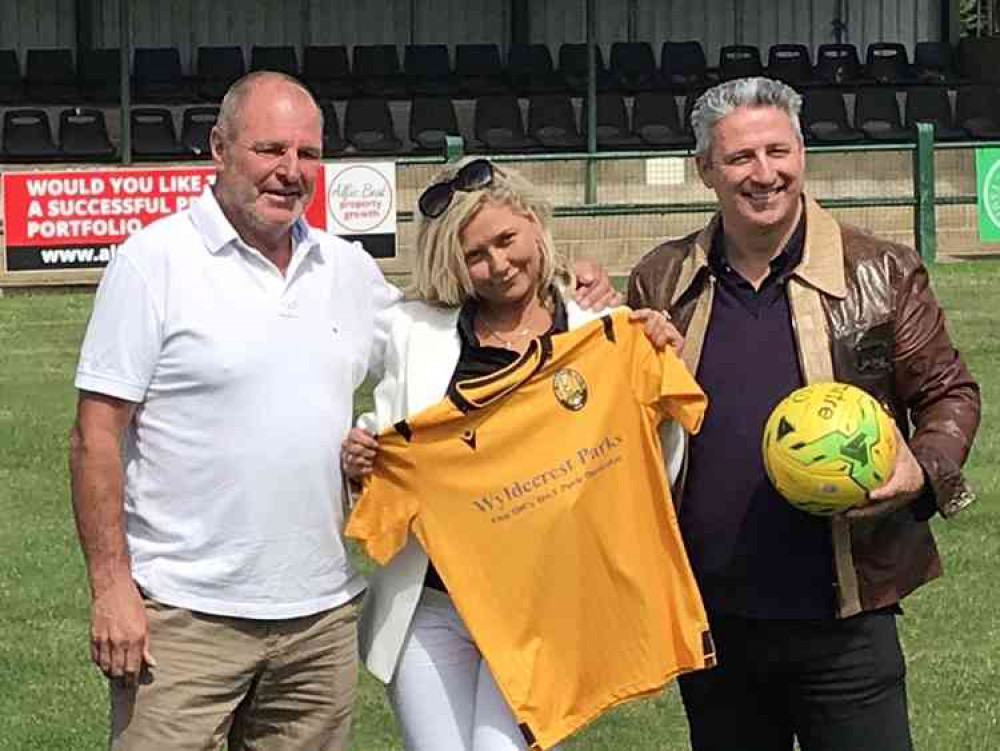 Steve Wiseman, Ben Bennett's daughter Dominique and Alfie Best at Rookery Hill where a new era was promised. 