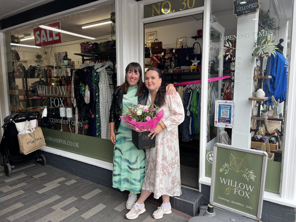 Allison Gray officially handed over the keys to Willow & Fox to Jess Frost, an employee who has stepped up to buy the business. (Photo: Ben Shahrabi)