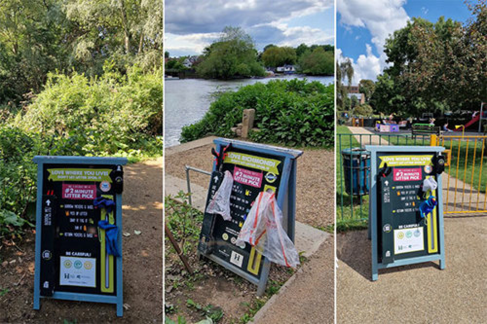 Two minute litter pick. (Photo Credit: Richmond Council). 