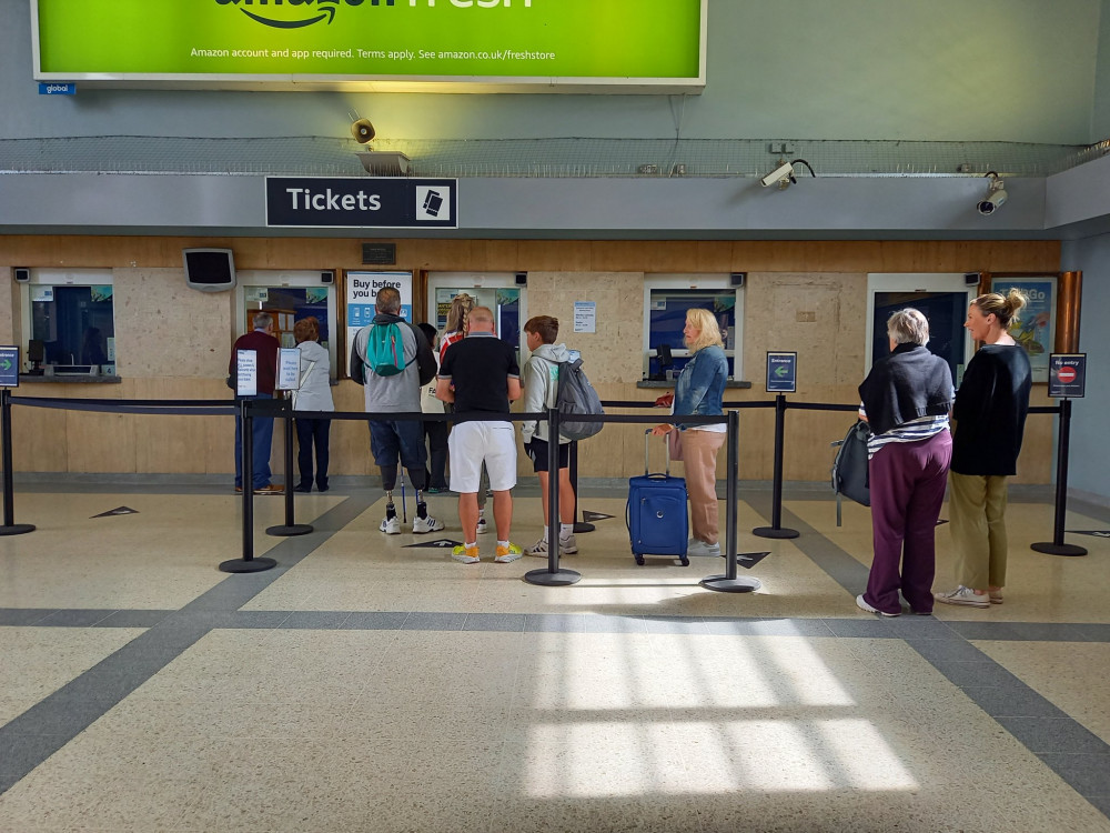 Final day of public consultation for South Wester Railway train station ticket office closures. (Photo: Alan Benson)