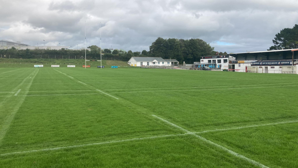 The Memorial Ground is ready for a new season of rugby. (Image: Penryn RFC)