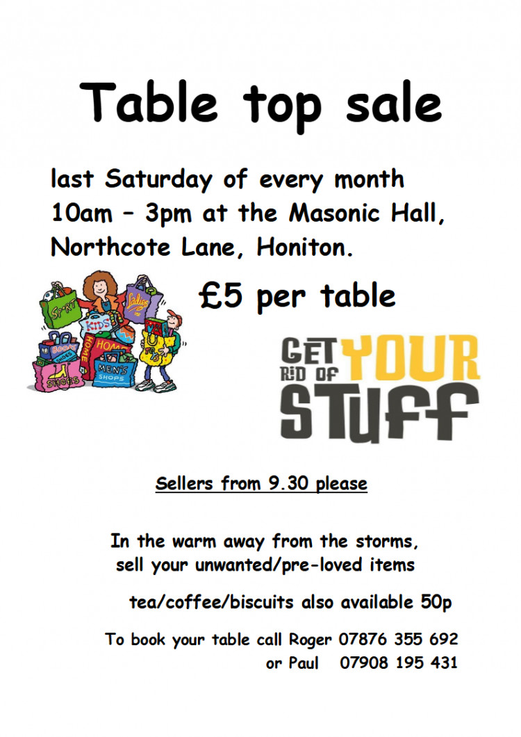 Table Top Sale Table Top Sale