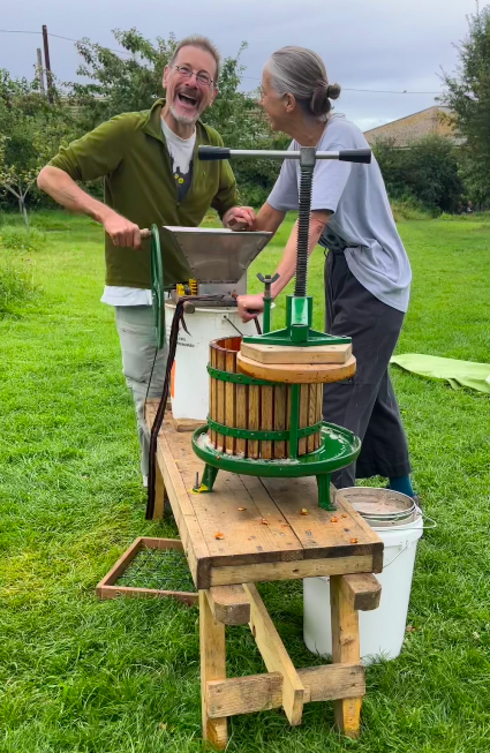 Volunteers will be pressing apples at Bridport Community Orchard