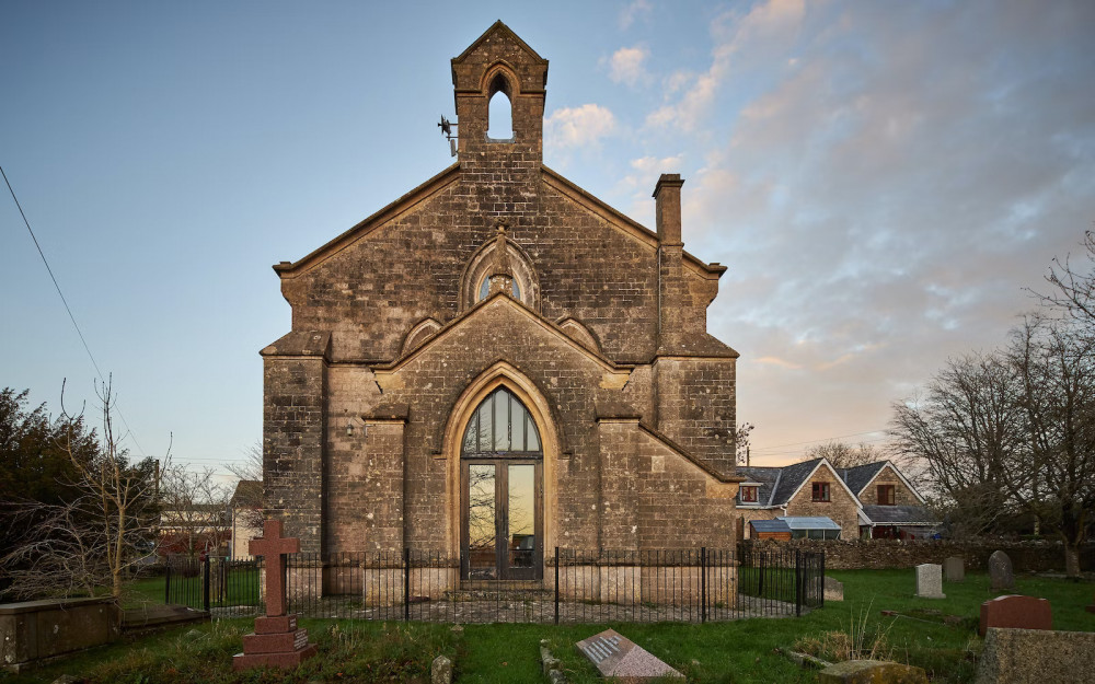 The beautiful Gothic exterior of this church, built in 1838, hides a luxurious treat of a getaway. 