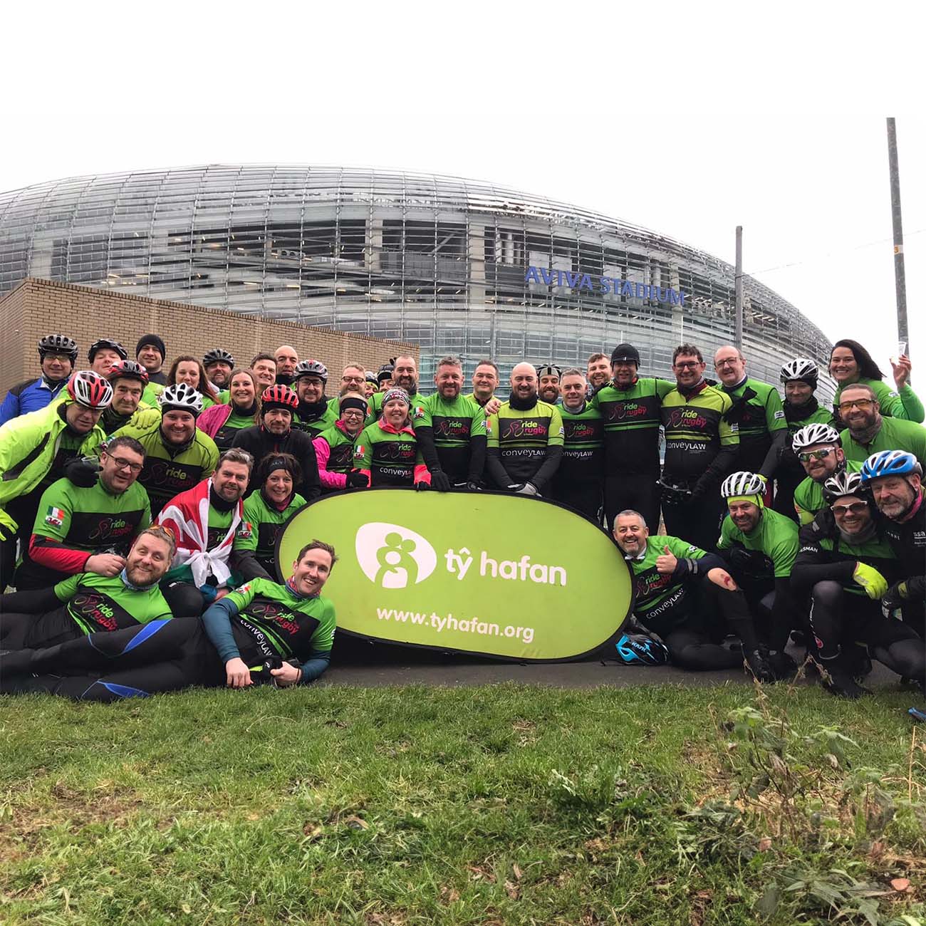 Riders on a previous Ride to the Rugby in Dublin