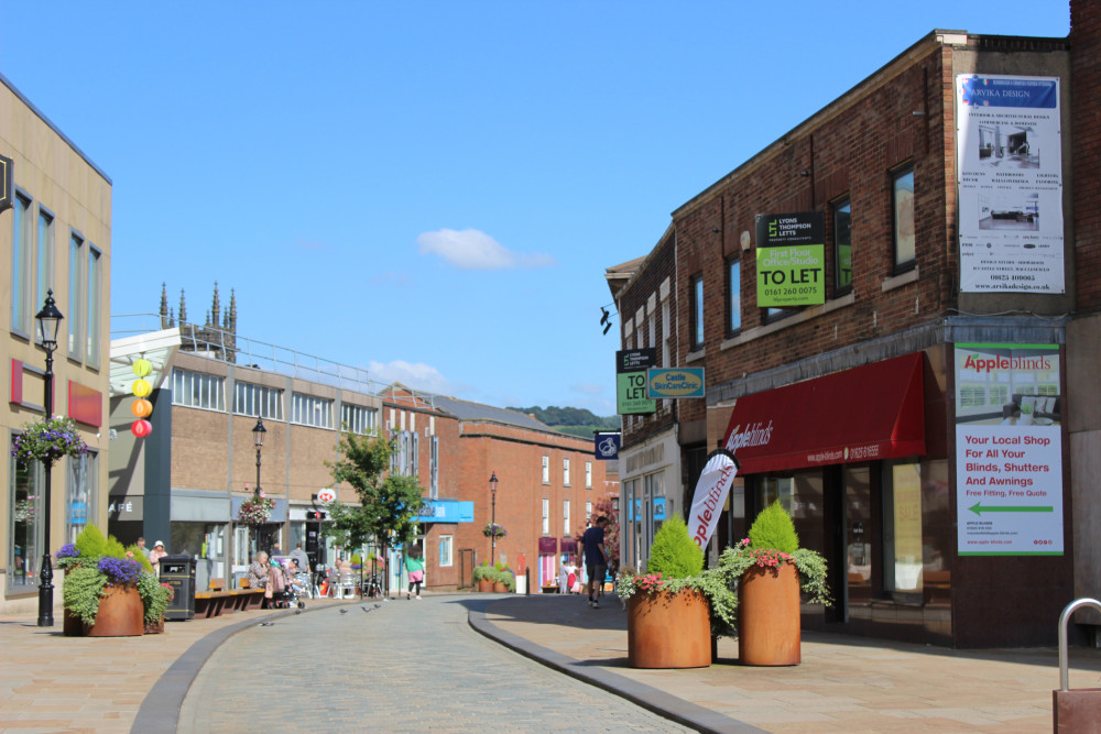 Castle Street in Macclesfield. (Image - Macclesfield Nub News)