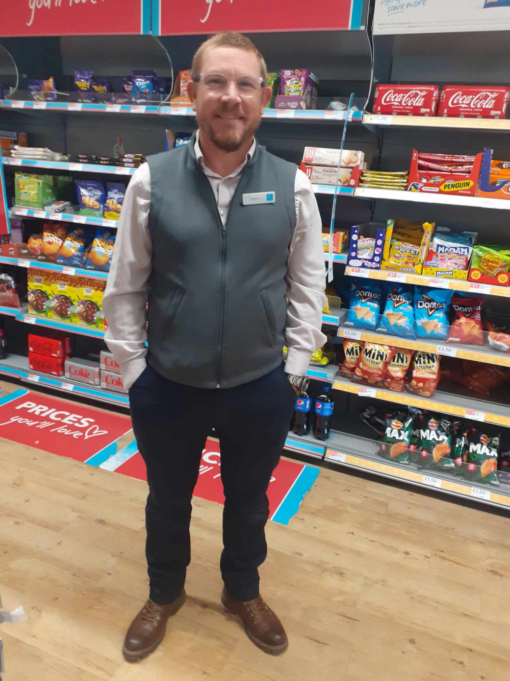 New manager of Co-op's Lawton Way store, Colin Mason is raising money for Barnardo's. (Photo: Deborah Bowyer/Sandbach Nub News) 