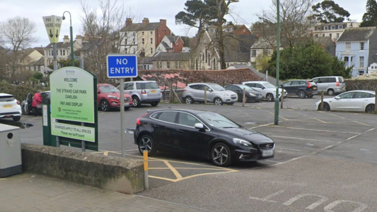 The Strand car park, Dawlish (Google)