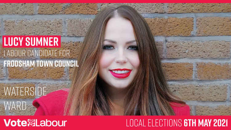 Lucy Sumner is representing the Labour Party in the Frodsham Town Council election for Waterside ward