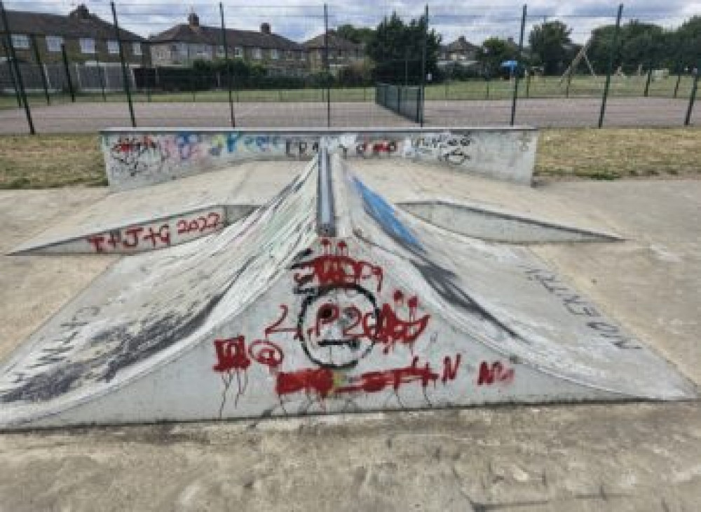 The current state of the skatepark. 