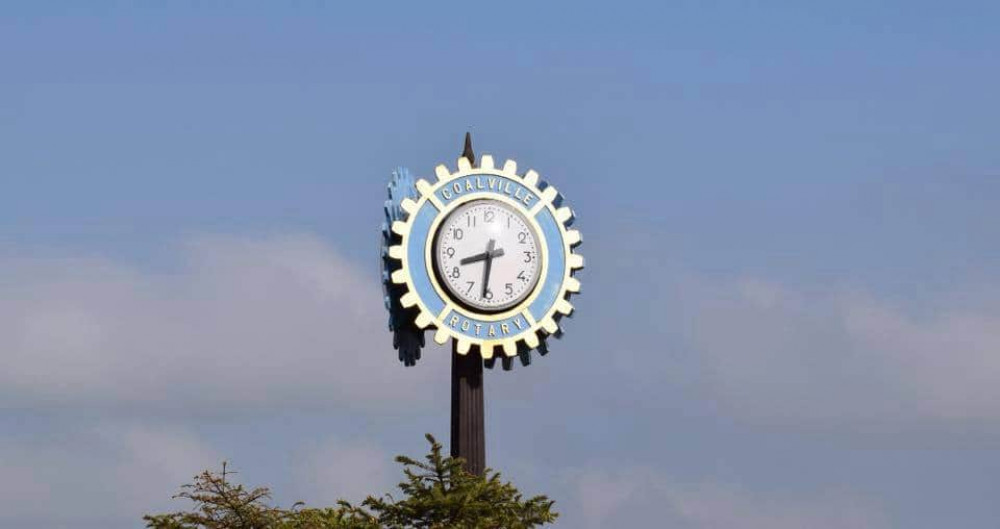 In 1984, a clock was donated to the town of Coalville to celebrate the club's golden jubilee and can still be seen today outside the council offices. Photos: Coalville Belvoir Rotary Club