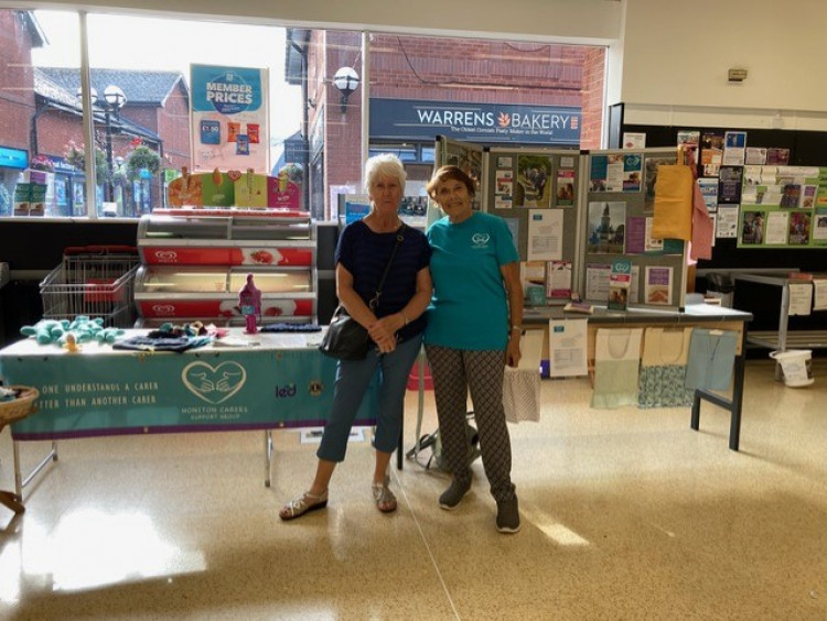 The Honiton Carers were in the Co-op this week raising awareness of their charity (Winnie Cameron) 