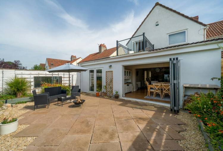 A lovely open aspect to the house which has a balcony from the main bedroom