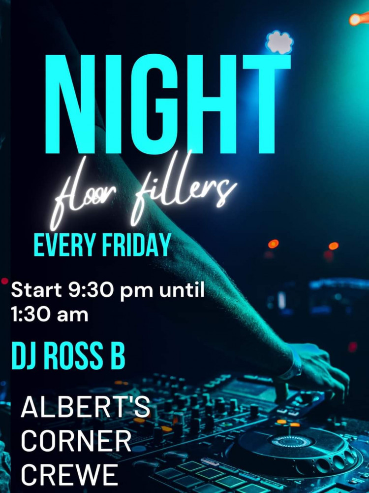 Friday Night Floor Fillers is live at Albert's Corner EVERY Friday night. Friday Night Floor Fillers is live at Albert's Corner EVERY Friday night.