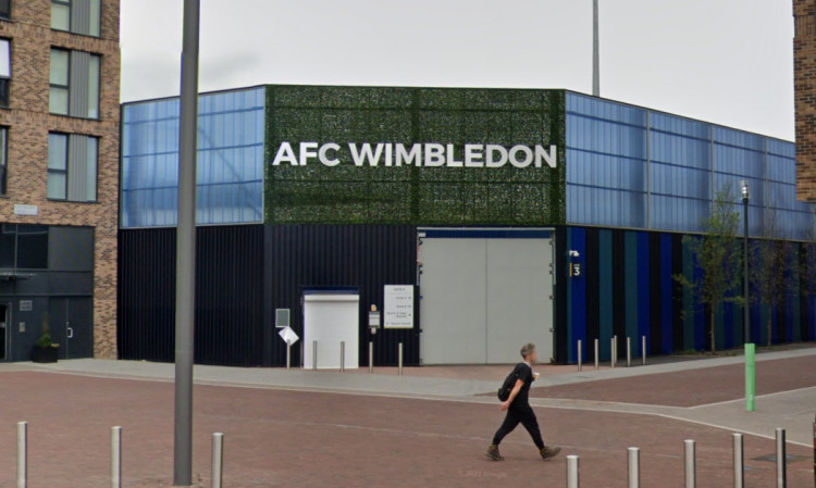 A vital win for Challinor's side on Saturday (9 September), as the Hatters beat the Dons 2-1 at the Cherry Red Records Stadium (Image - Google Maps)