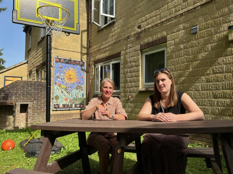 Pictured above: Wera Hobhouse, MP for Bath (left), and Emily Hatrey, Service Manager at Curo