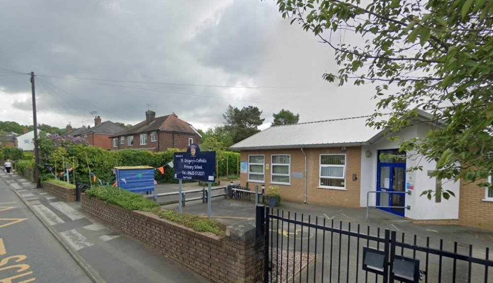 St Gregory's primary school in Bollington could face closure after struggling with declining numbers (Image - Google Maps)