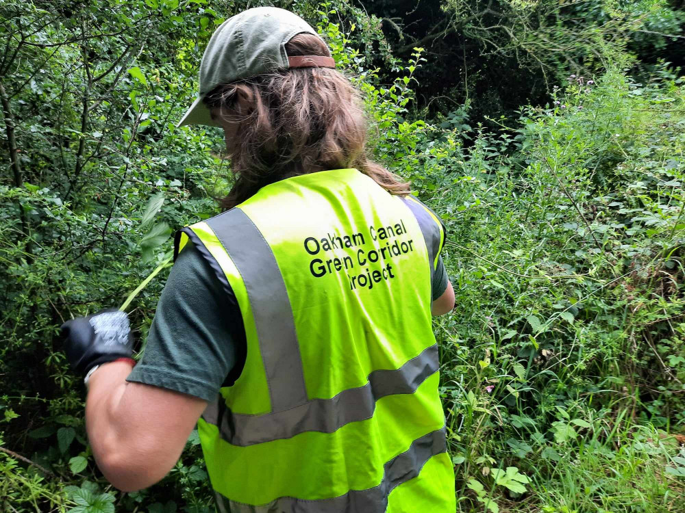 Max getting hands on at the Oakham-Langham canal. Image credit: Nub News. 