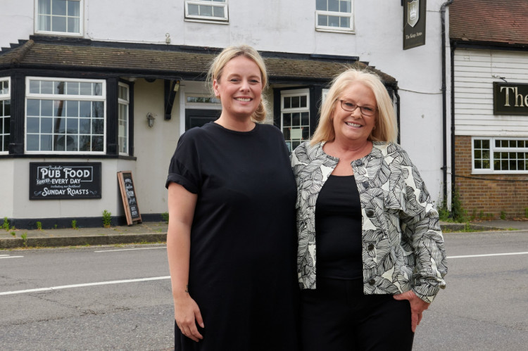 Jade and Vicki at the Kings Arms