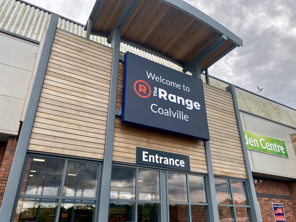 The Range will open at Tachbrook Park Drive on Friday 1 December 2023 (image via Coalville Nub News)