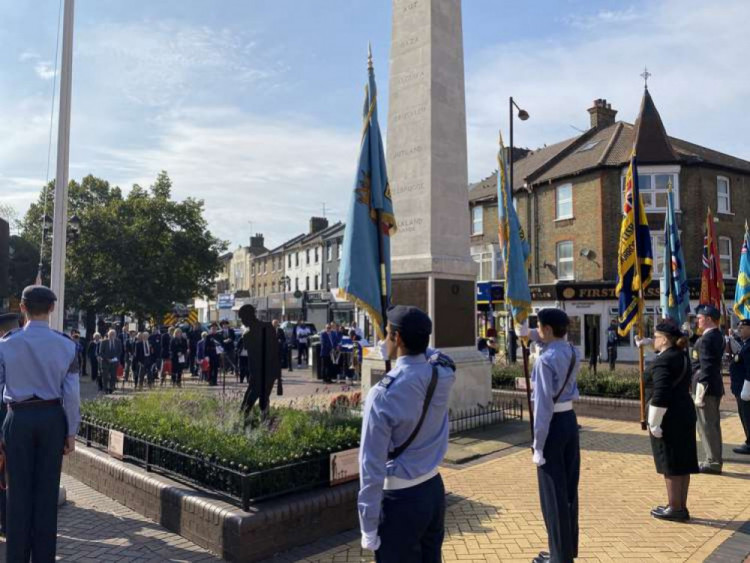 A previous Battle of Britain service in Grays. 