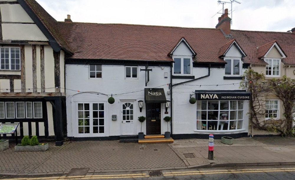 Naya Restaurant in Henley-in-Arden has been shortlisted for the Asian Curry Awards again (image via google.maps)