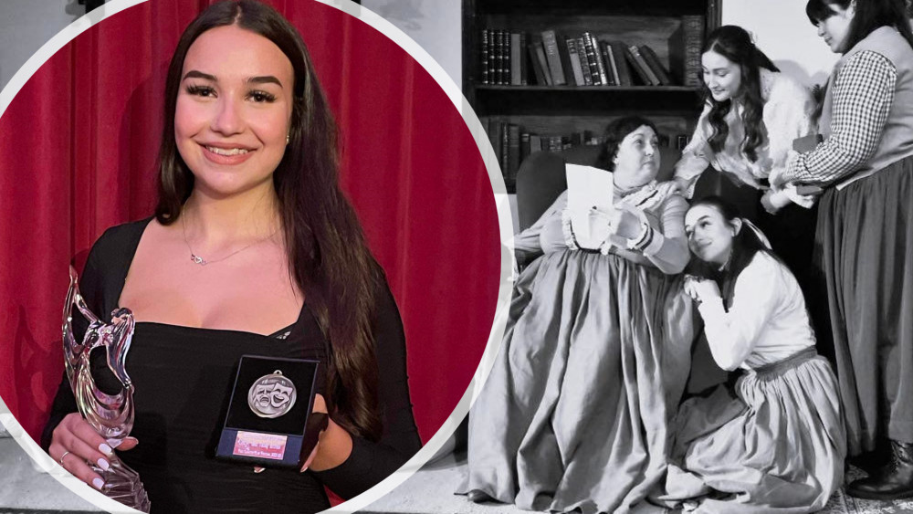 The March Family was portrayed by award-winner Ayla, along with Justine Ephgrave, Jess Hallam, Heather Bainbridge and Chloe Cooch. (Photos: Latchingdon Arts and Drama Society)