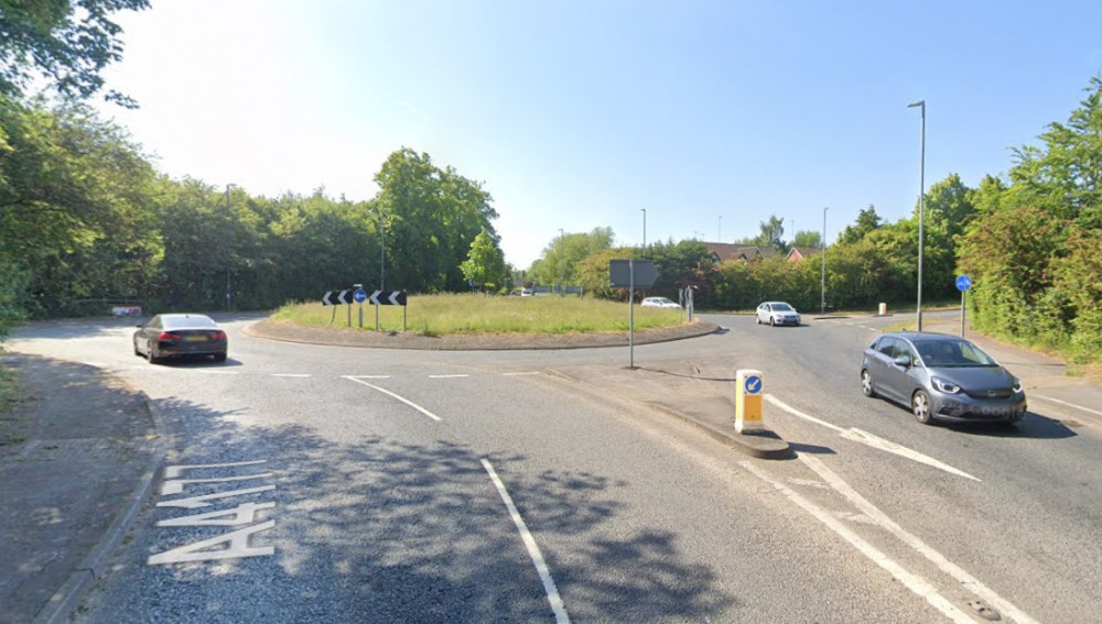 The incident happened close to the roundabout with Charingworth Drive (image via google.maps)