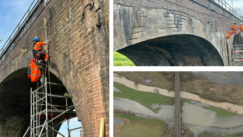 The River Avon viaduct was first built in 1844 (image via Network Rail)