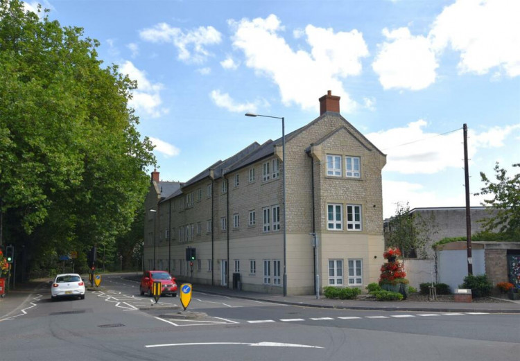 The flat is on the main Frome Road in Radstock