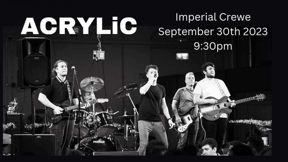 Acrylic will be performing live at The Imperial on Saturday 30 September.