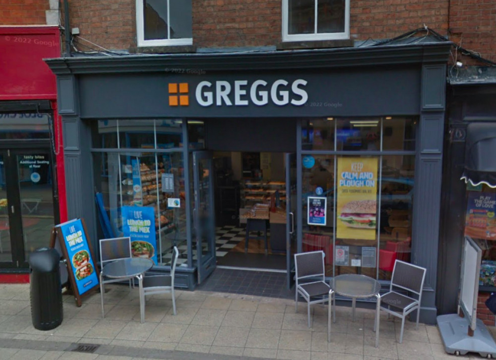 Greggs in the centre of Warwick has been handed a five-star hygiene rating (image via google.maps)