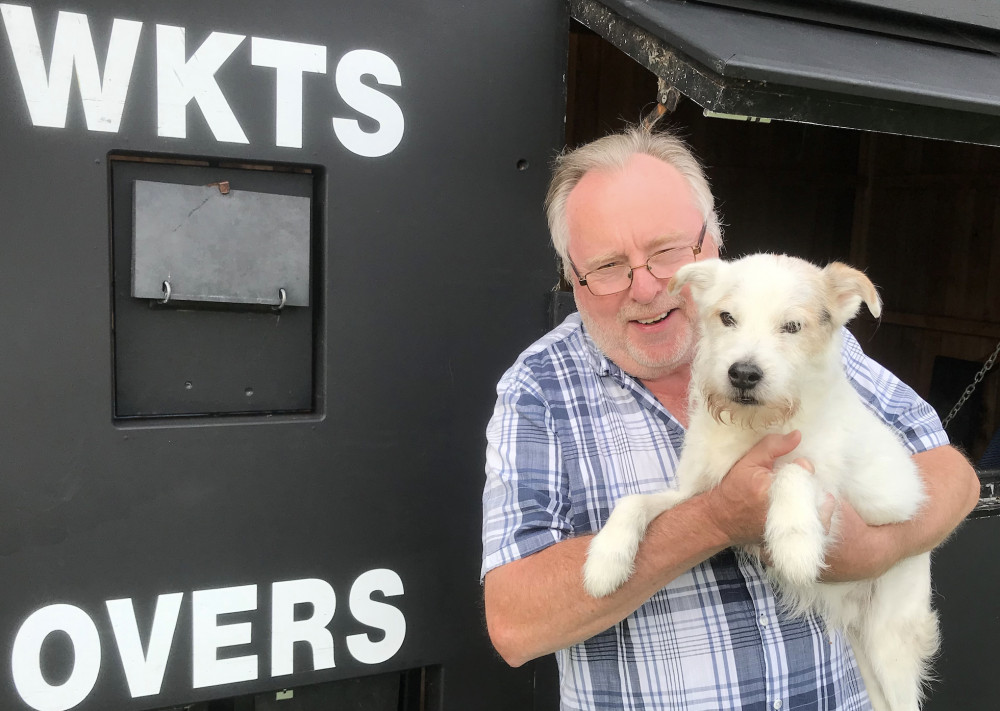 Bill Livesley with his beloved pet Milo. 